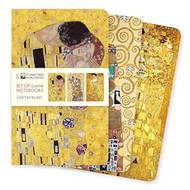Gustav Klimt Set of 3 Mini Notebooks
