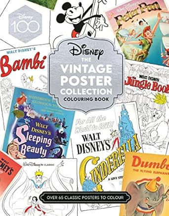 Disney The Vintage Poster Collection Colouring Book