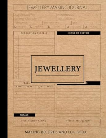 Jewellery Making Records and Log Book