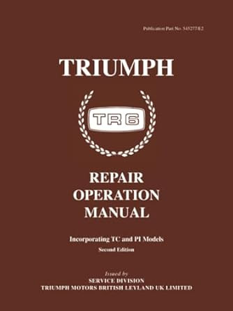 Triumph TR6 Operation Manual