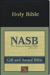 New American Standard Gift & Award Bible; Black Imitation