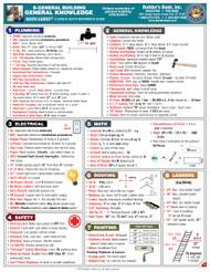 General Building General Knowledge Quick-Card