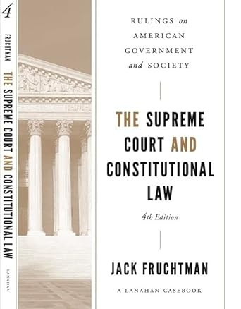 The Supreme Court and Constitutional Law