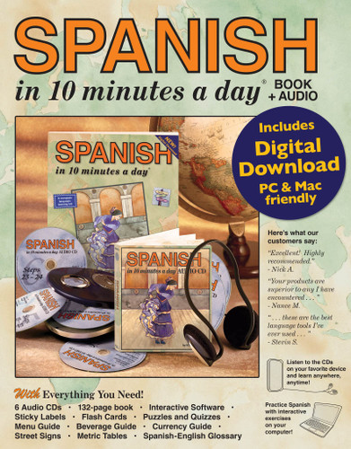 SPANISH in 10 minutes a day BOOK and AUDIO