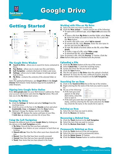 Google Drive Quick Source Reference Guide Google Drive Quick Source Reference Guide