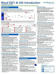 Microsoft Word 2021 and 365 Introduction Quick Reference
