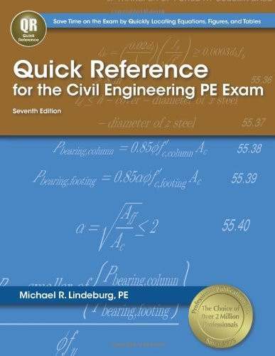 Quick Reference for the Civil Engineering PE Exam