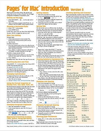 Pages for Mac Quick Reference Guide version 8 Introduction