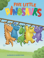 Five Little Dinosaurs Children's Chunky Padded Board Book