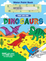 Paint and Find Dinosaurs - Children's Board Book - Water Colors