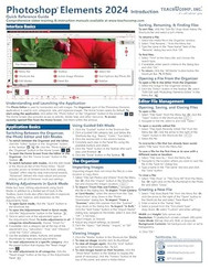 Adobe Photoshop Elements 2024 Introduction Quick Reference