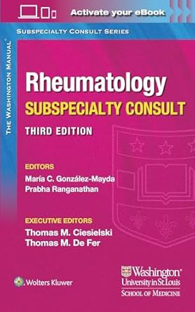 Washington Manual Rheumatology Subspecialty Consult