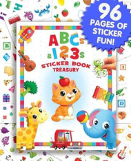 Phidal ABCs & 123s Sticker Book Treasury Activity Books for
