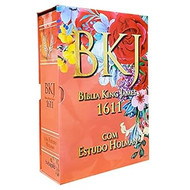 Biblia King James 1611 com Estudo Holman Feminina Portugues