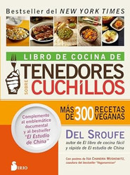 Libro de cocina de tenedores sobre cuchillos