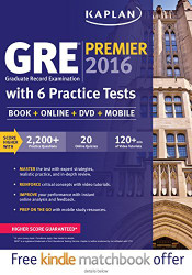 Gre Premier 2016 With 6 Practice Tests