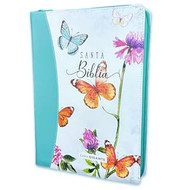 Biblia para Mujer Letra Gigante 15 puntos con Cierre Reina