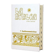 La Biblia Latinoamerica [letra grande] cartone blanca con uneros