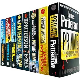 James Patterson Private Series Books 1 - 8 Collection Set