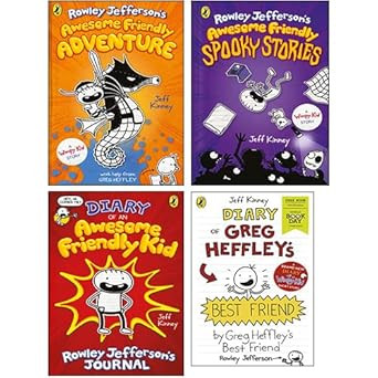 Jeff Kinney Collection 4 Books Set