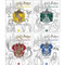 Harry Potter The Official Colouring 4 Books Collection Set