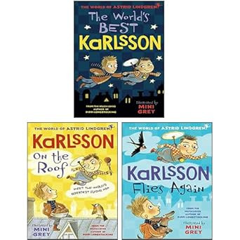 Astrid Lindgren Karlsson 3 Books Collection Set