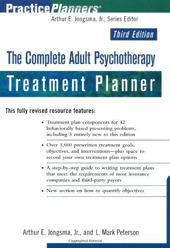 adult psychotherapy homework planner by jongsma pdf