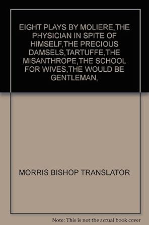 Eight Plays By Moliere