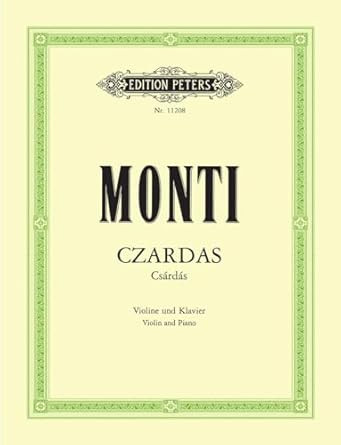 Czardas (Csardas) for Violin and Piano (Edition Peters)
