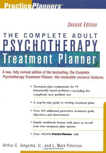 adult psychotherapy homework planner by jongsma pdf