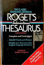 Roget's International Thesaurus 4th Fourth Edition