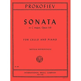 Sonata in C Major Op 119 cello; Prokofiev