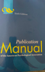 Publication Manual of the American Psychological Association