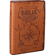 Biblia das Descobertas para Adolescentes NTLH capa marrom