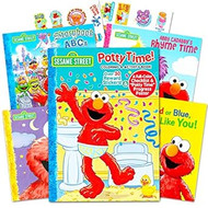 Sesame Street Elmo Potty Training Book Set Potty Coloring