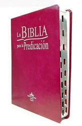 Biblia Para La Predicacion RVR1960 Imitacion Piel Morado Claro