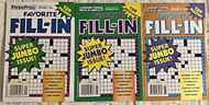 Lot of 3 Penny Press Favorite Fill-In Puzzles Super Jumbo
