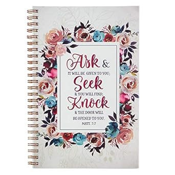 Christian Art Gifts Notebook Ask Seek Knock Matthew 7