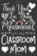 Thank You for Being a Phenomenal Classroom Mom