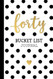 Forty Bucket List Journal