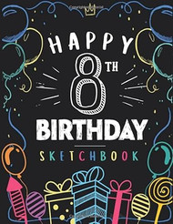 Happy 8th Birthday Sketchbook