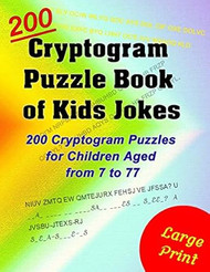 Cryptogram Puzzle Book of Kids Jokes