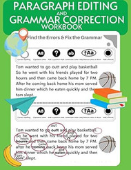 Paragraph Editing and Grammar Correction Workbook