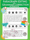 Paragraph Editing and Grammar Correction Workbook