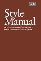United States Government Publishing Office Style Manual
