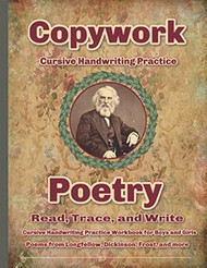 Copywork Cursive Handwriting Practice Poetry Read Trace and