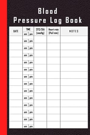 Blood Pressure Log Book