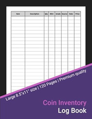 Coin Inventory Log Book