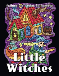 Little Witches Stained Glass Color by Number