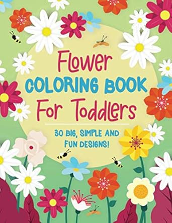 Flower Coloring Book For Toddlers